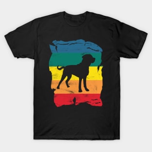 Greater Swiss Mountain Dog Distressed Vintage Retro Silhouette T-Shirt